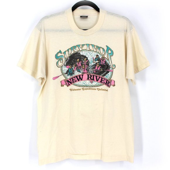 Screen Stars Other - Vintage SURVIVOR Graphic Single Stitch T-Shirt L